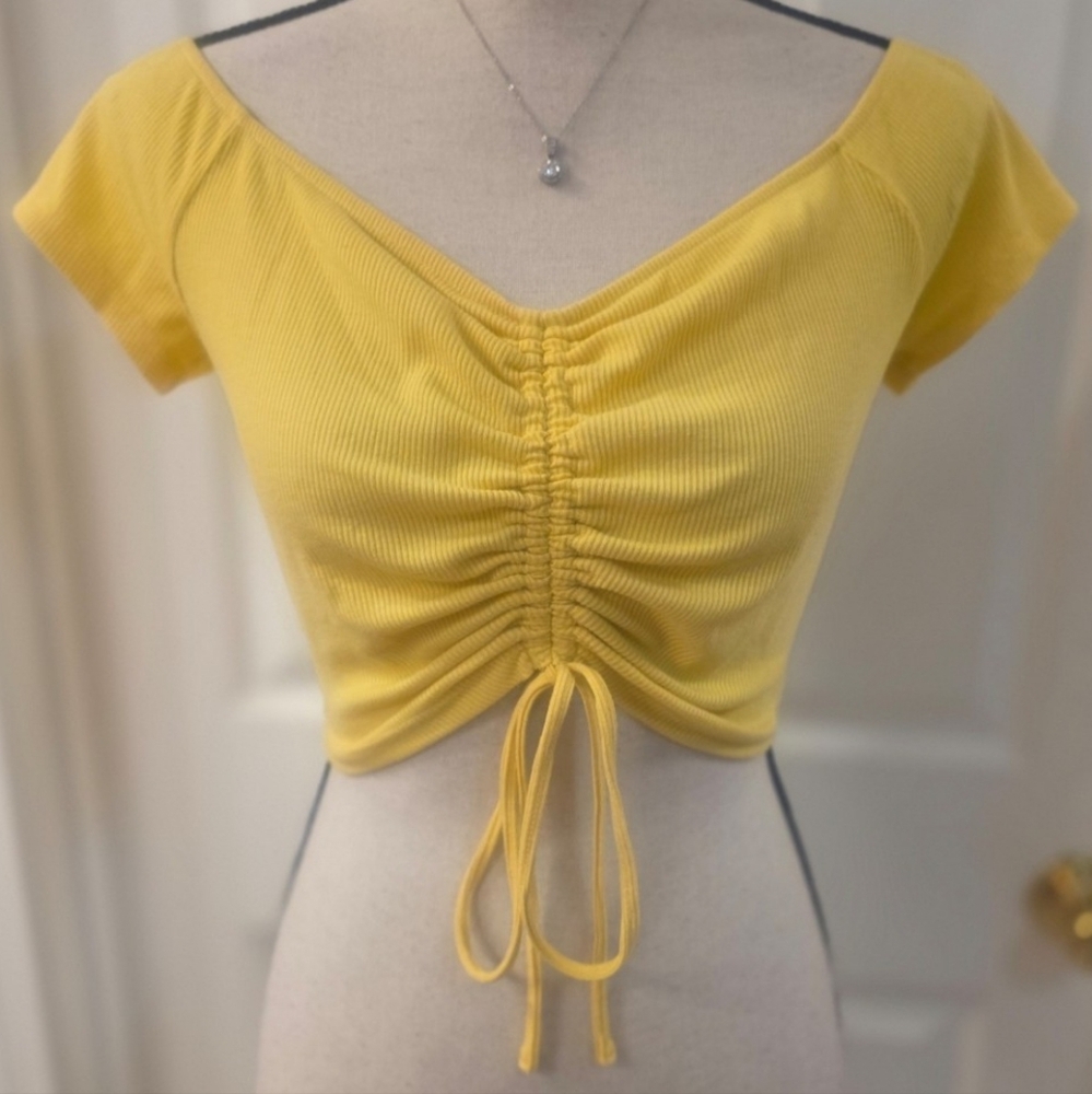 Yellow Crop Top